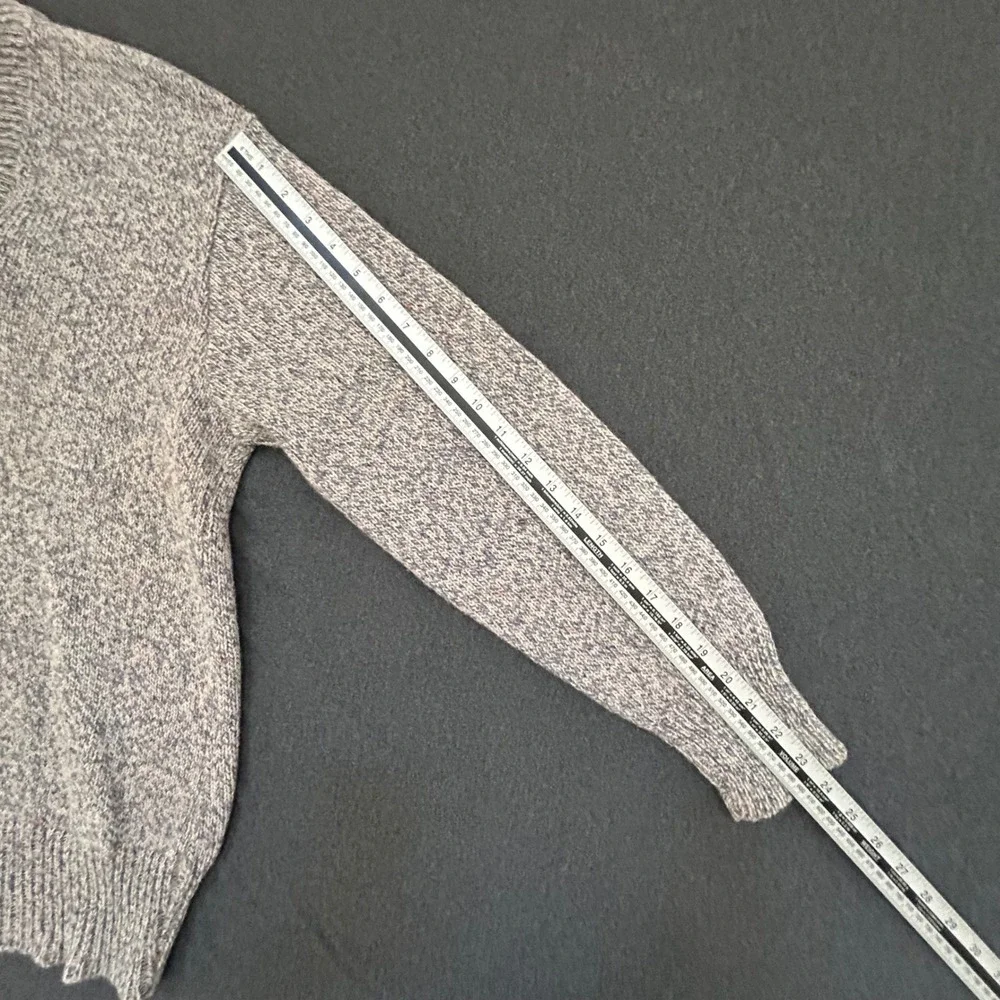 Vintage High Sierra Mervyn's Sweater Mens XL Wool USA Shawl Collar Gray Flecked